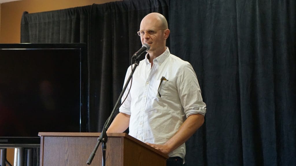 Creston Lea at the Fretboard Summit. Photo: Brian K. Saunders